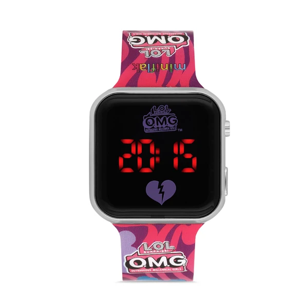 Miniflak LOL Surprise! OMG Lisanslı OMG8001 Mor Square Led Çocuk Saati ürün görseli