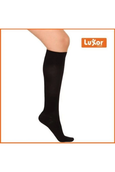 Luxor Kadın Dizaltı Burnu Kapalı Standart Basınç Seyahat Çorabı