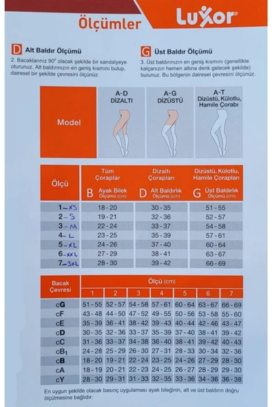 Luxor Kadın Dizaltı Burnu Kapalı Standart Basınç Seyahat Çorabı - 4