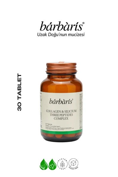 Barbaris Sılıcıum Three Peptides Complex 30 Tablet Tip 1-2-3 Eklem, Kıkırdak, Kemik - 1