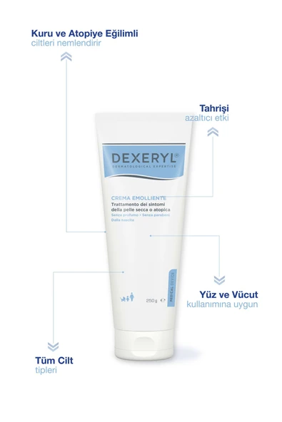 DEXERYL Emollient Cream Kuru ve Atopik Ciltler İçin Krem 250 Gr - 4