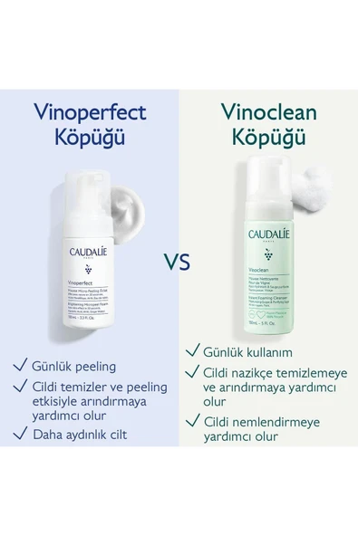 Caudalie Vinoperfect Işıltı Verici Mikro Peeling Temizleme Köpüğü - 4