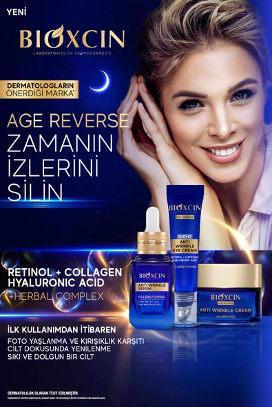 Bioxcin Age Reverse Kırışıklık Karşıtı Serum 30 ML - %20 Retinol, Kolajen Dolgunluk, Sıkılık - 3