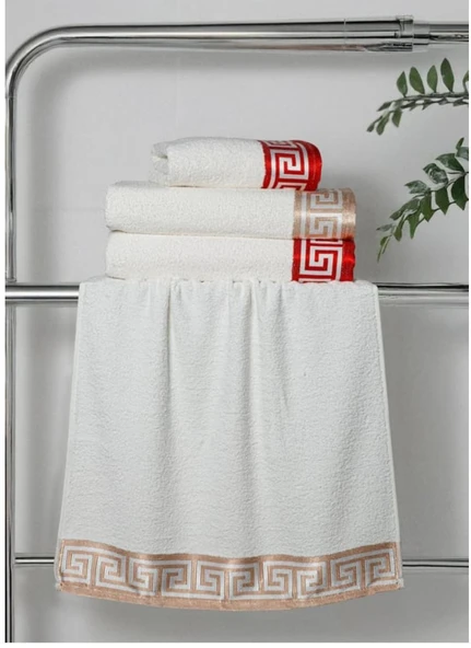 4lü Grek Desen Banyo Seti - 2