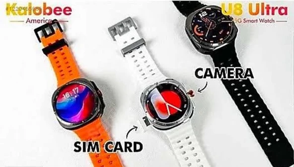 Kalobee U8 Ultra Görüntülü Görüşmeli Hatlı Akıllı Saat - 4