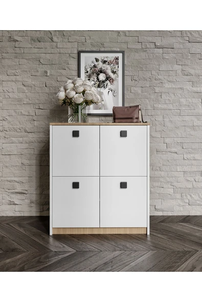 Afilli Asya Ayakkabılık Ve Çok Amaçlı Dolap Tamamı MDF ürün görseli