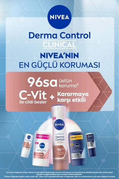 NIVEA Kadın Roll-on Deodorant Derma Control Clinical 50ml, C Vitamini İle Koltuk Altı Kararma Karşıtı - 6