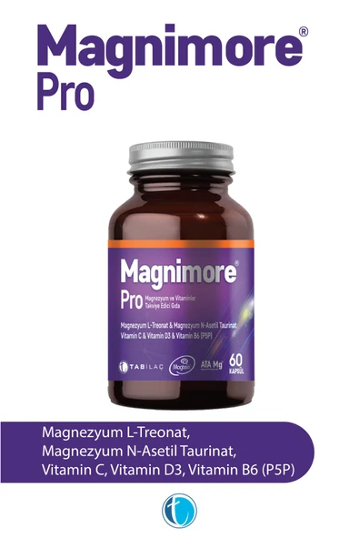 Magnimore Pro Magnezyum 60 Bitkisel Kapsül N-asetil Taurinat L-treonat ürün görseli