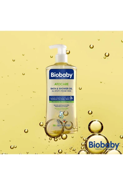 Biobaby Atocare Atpoi Eğilimli Ciltler İçin Temizleyici Duş Yağı 500 Ml Seramid Prebiyotik Omega 3 - 6 Yulaf - 2