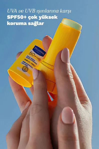 Mustela Spf 50 Yüksek Koruma Göz Çevresi Dudak Hassas Bölgeler Güneş Koruyucu Suya Dayanıklı Stick 9 ml - 3