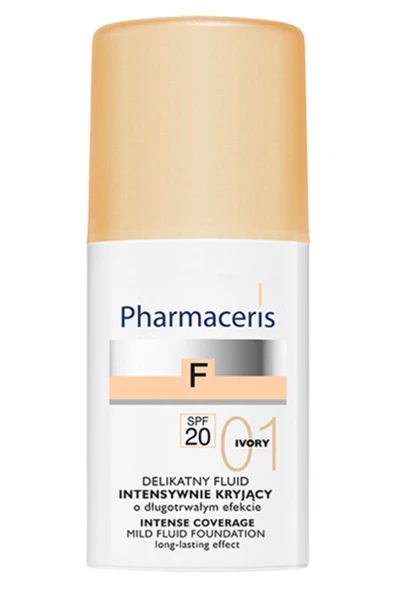 Pharmaceris İntense Coverage Mild Fuid Foundation Spf20 / 01 Ivory 30 ml - 1