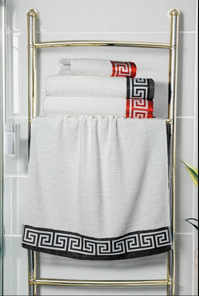 4lü Grek Desen Banyo Seti - 3