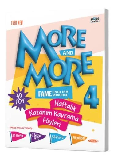 Kurmay ELT More and More 4. Sınıf Haftalık Kazanım Kavrama Föyleri ürün görseli 1