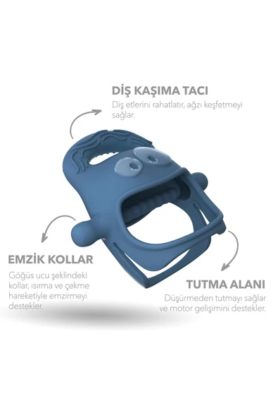 Mochi - Diş Kaşıyıcı Mavi - 5