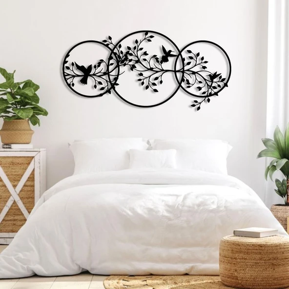 Birleşik Serçe kuş Modern Ahşap dekoratif tablo ürün görseli