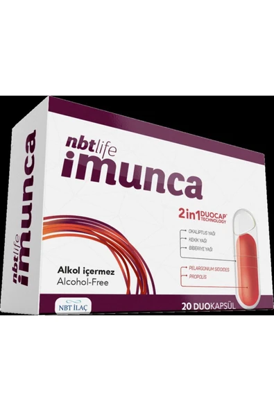 Nbt İlaç Nbtlife Imunca 20 Kapsül