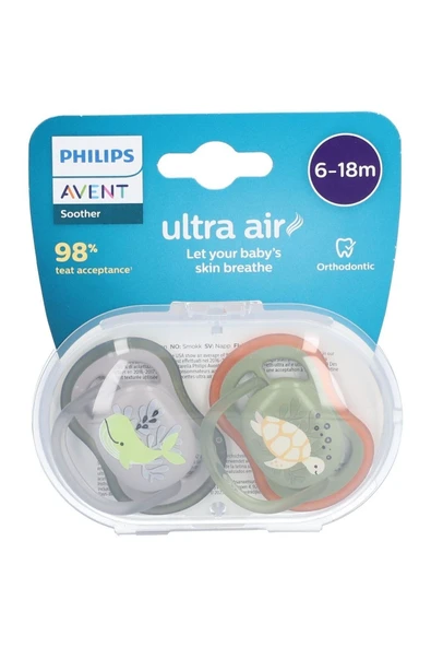 Philips Avent Ultra Air Emzik 6-18 Ay 2'li Erkek Scf085/60 - 2