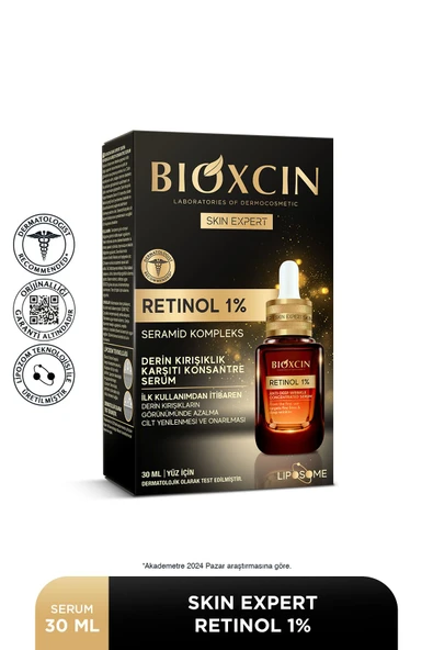 Bioxcin Retinol Serum %1 30 ml - Derin Kırışıklık Karşıtı Seramid Complex - Resim 2