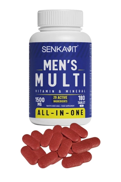 senkavit Men's (Erkek) Multivitamin Ve Multimineral 180 Tablet - 2