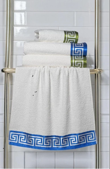 4lü Grek Desen Banyo Seti - 4