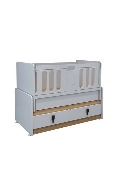 Afilli Rose 2 Çekmeceli Mdf Asansorlu Besik (60 120) Beyaz - 2