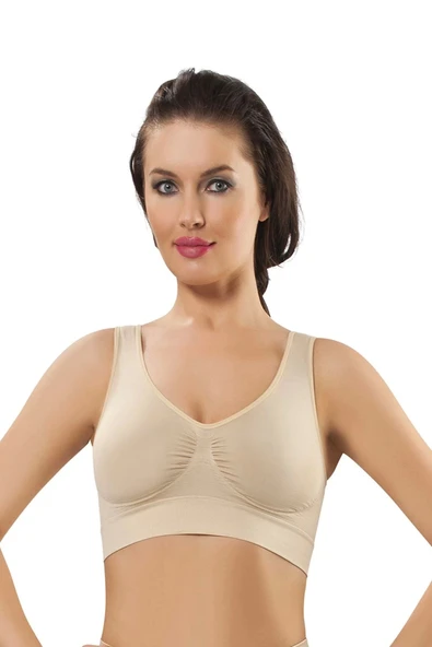 Ten Dikişsiz Kadın Pedli Sütyen Korse - 704 - 3