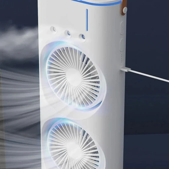 Spray Buharlı, RGB Aydınlatma, 3 Kademe Vantilatör, Portatif Klima Müthiş Etki... ürün görseli