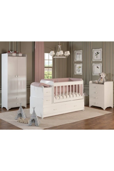 Afilli Sw 703 A Swing Bebek Odası Takımı Beyaz - 1