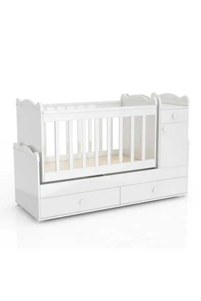 Afilli Bby 970 2 Kapılı Bebek Odası Takımı Beyaz Yeni - 6