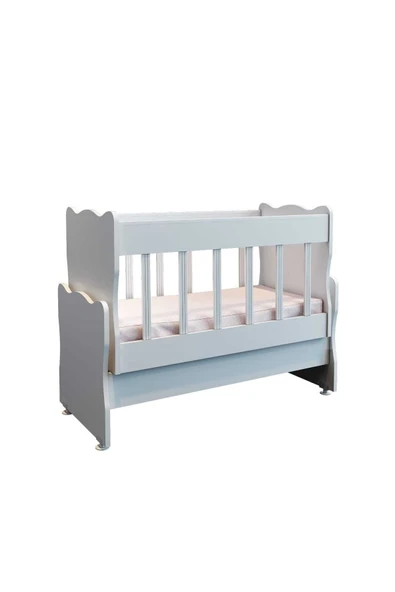 Afilli Sallanır Anne Yanı Bebek Beşiği Beyaz