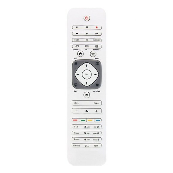 Philips  47PFL7108K/12 Uyumlu Klavyesiz Yedek Kumanda Beyaz Model