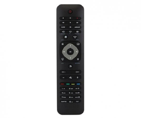Philips 47PFL6188K/12 Uyumlu Yedek Klavyesiz Televizyon Kumandası