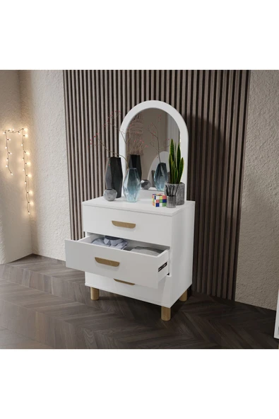 Afilli Lucia Bohem 3 Çekmeceli Şifonyer Tamamı Mdf - 3