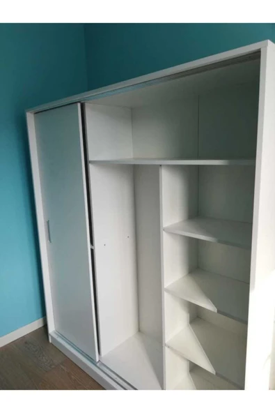 afilli mağaza Tamamı Mdflam 3 Kapılı Sürgülü Gardrop Aynasız - 3