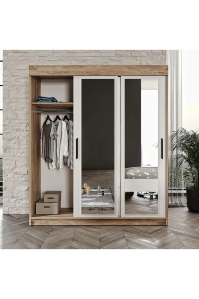 Afilli Ildır Çocuk Odası Takımı Tamamı Mdf Flora Beyaz Aynalı - 8