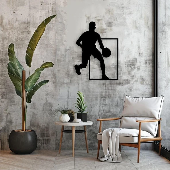 Basketbol Modern Ahşap dekoratif dekor tablo ürün görseli