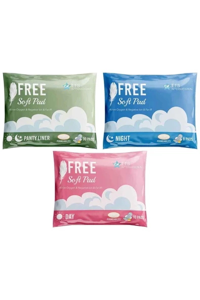 TTS FREE SOFT PED - HİJYENİK KADIN PEDİ SET - 2