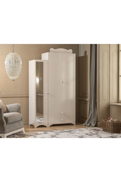 Afilli Bdlp 059 Babysun 3 Kapılı 2 Çekmeceli Dolap Beyaz - 1