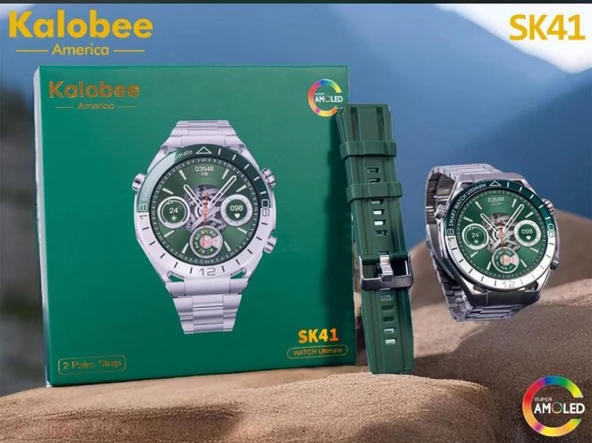 SK41 Akıllı Saat Rolx Özel Seri Yeşil - Resim 2