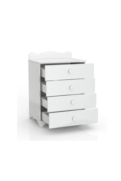 Afilli Bby 970 2 Kapılı Bebek Odası Takımı Beyaz Yeni - 5