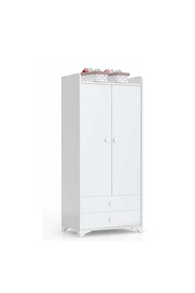 Afilli Bdlp 048 Swing 2 Kapılı 2 Çekmeceli Dolap Beyaz Bdlp048beyaz Bebek - 3