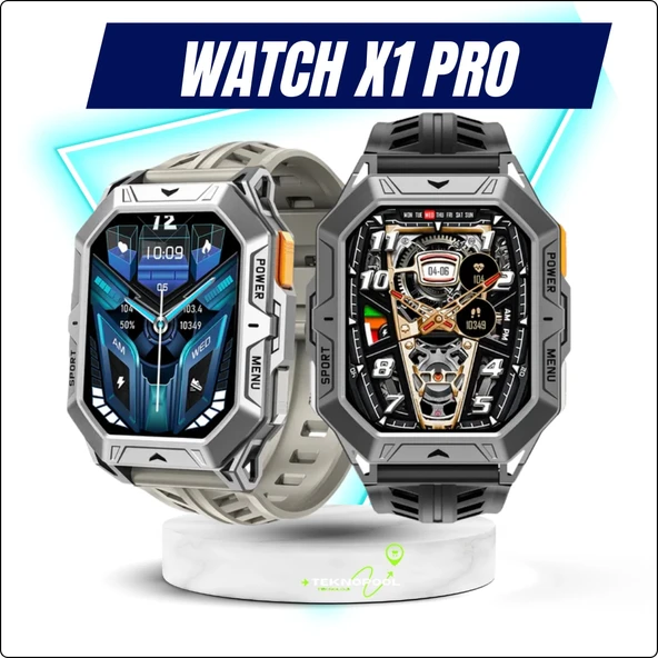 Watch X1 Pro Akıllı Saat 100 Gün Pil Ömrü 10AtmSu Geçirmez Darbeye Dayanıklı ürün görseli