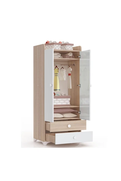 Afilli Sw 703 A Swing Bebek Odası Takımı Somon - 3