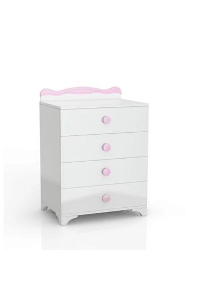 Afilli Bby 950 Büyüyebilen 3 Kapılı Bebek Odası Takımı Pembe - 5