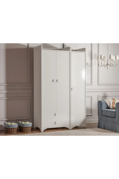 Afilli Prome Büyüyen Bebek Odası Takımı Beyaz - 4