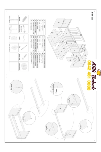 Afilli Büyüyen Besik Ozel Başlıklı Mavi 60x120 - 5