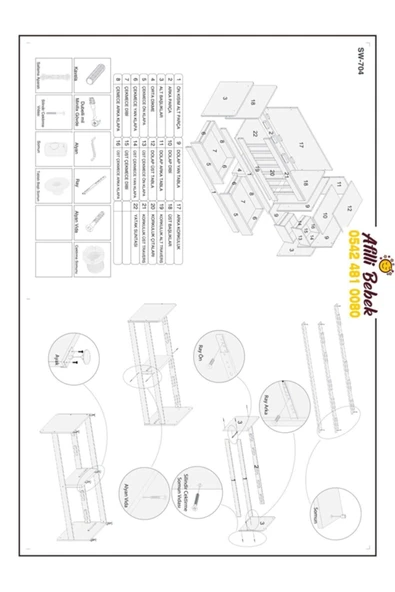 Afilli Swing Lüks Büyüyen Beşik Beyaz - 4