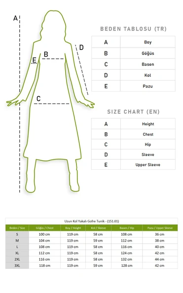 Uzun Kol Yakalı Gofre Mevsimlik ve Yazlık Tunik Gri 9007 S Gri - Resim 6