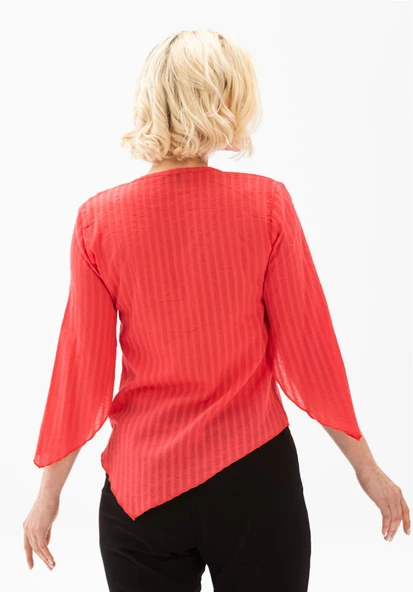 Truvakar Kol Şile Bezi Rodos Yazlık Bluz Mercan Mrcn XL Mercan - Resim 2