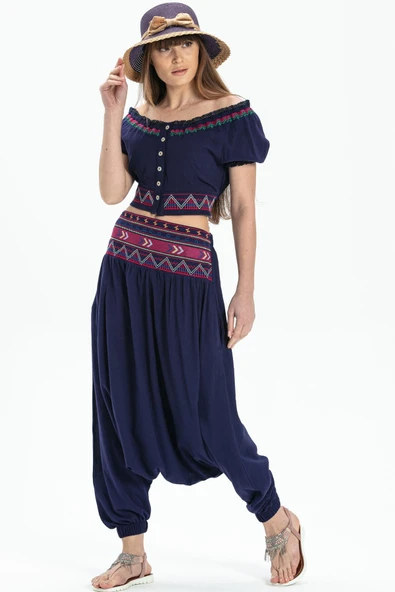 Kısa Kol Şile Bezi Latin Yazlık Büstiyer Mor Mor M Mor ürün görseli